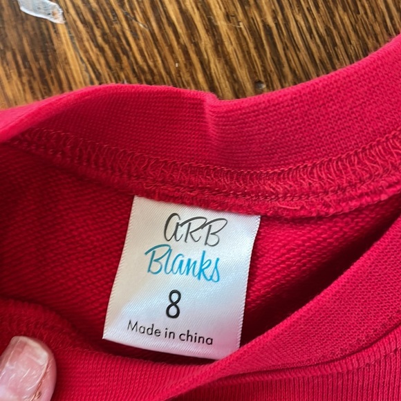 Set of navy and red girls sweatshirts size 8 new! - Picture 5 of 6